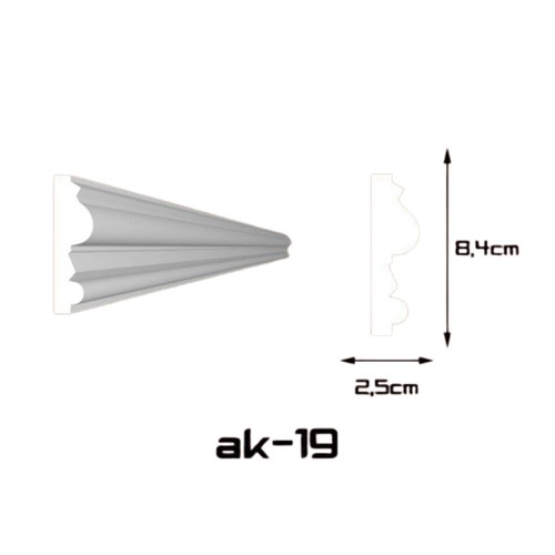 AK-19 natúr díszléc 2 m/szál