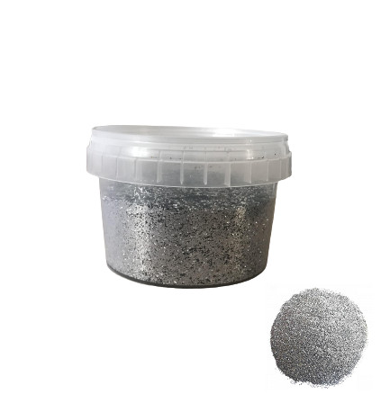 Meton glitter ezüst 120g