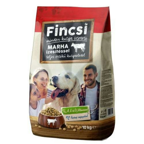 Fincsi kutyaeledel marhás ízesítéssel 10kg