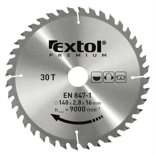 Extol Premium körfűrészlap, keményfémlapkás, 115x22,2 mm, T24, 2,6 mm lapkaszélesség