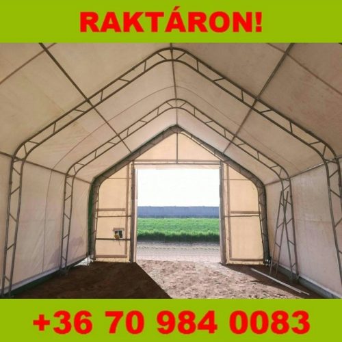 Raktársátor Ház formájú 6,1x9,76x4,88